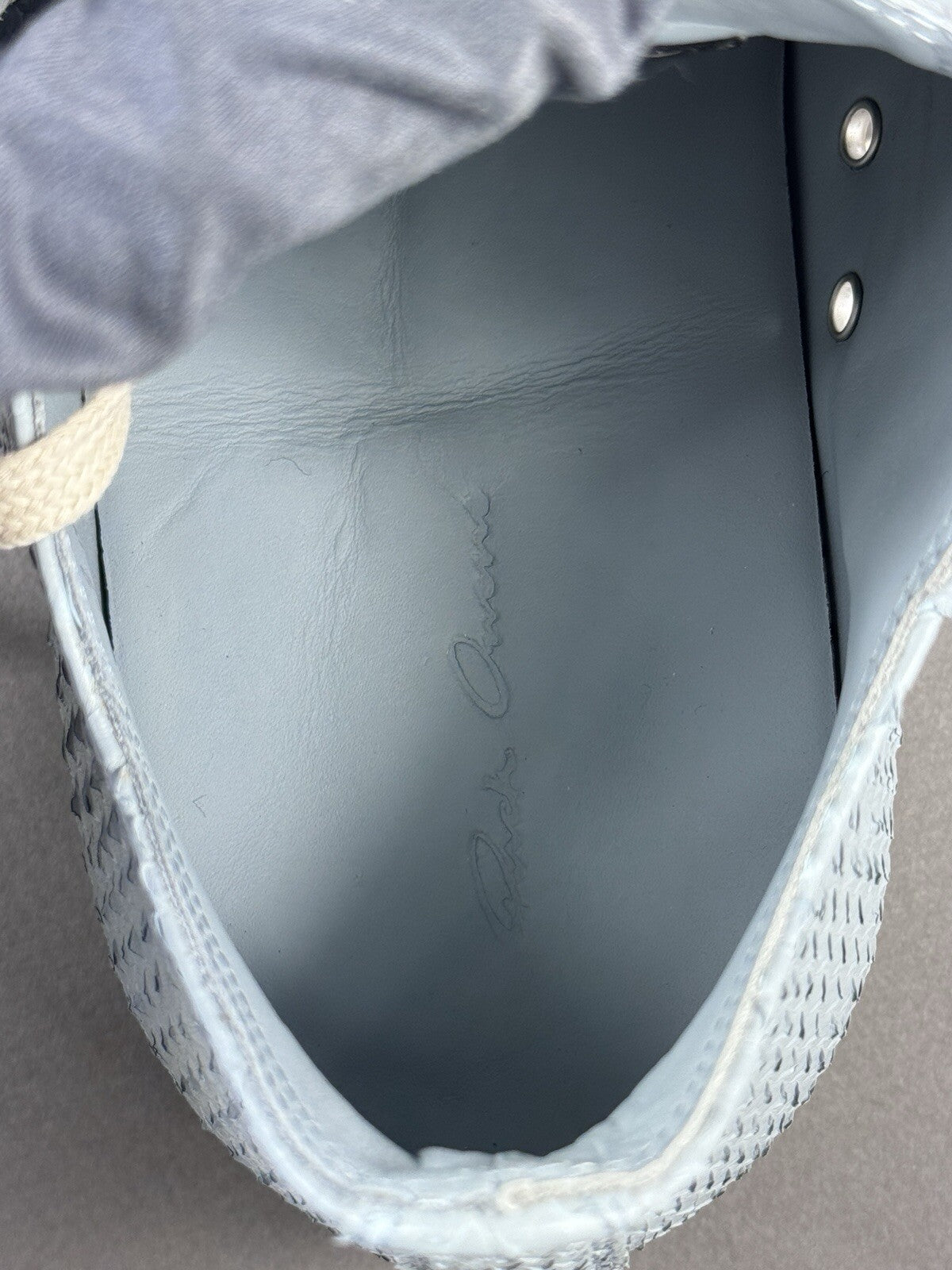 Rick Owens Python Low Top Trainers, photo 9
