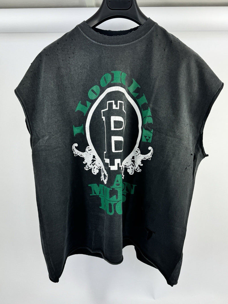 Satoshi Nakamoto Million Bucks Cut-Off T-Shirt, photo 2