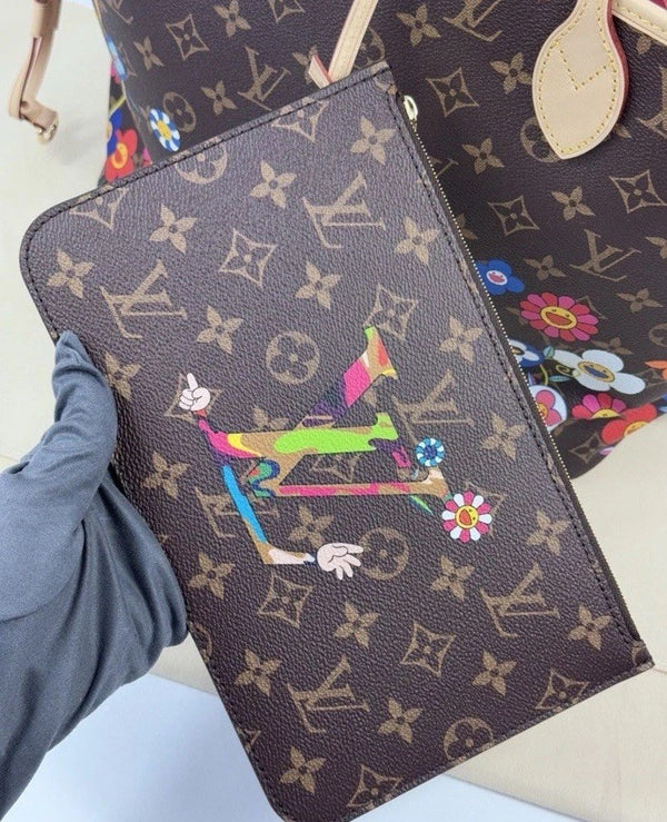 Louis Vuitton x Takashi Murakami Monogram Flower Print Neverfull MM Bag M13271, photo 2