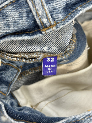 Gallery Dept Logo Print Distressed Jeans（写真7）