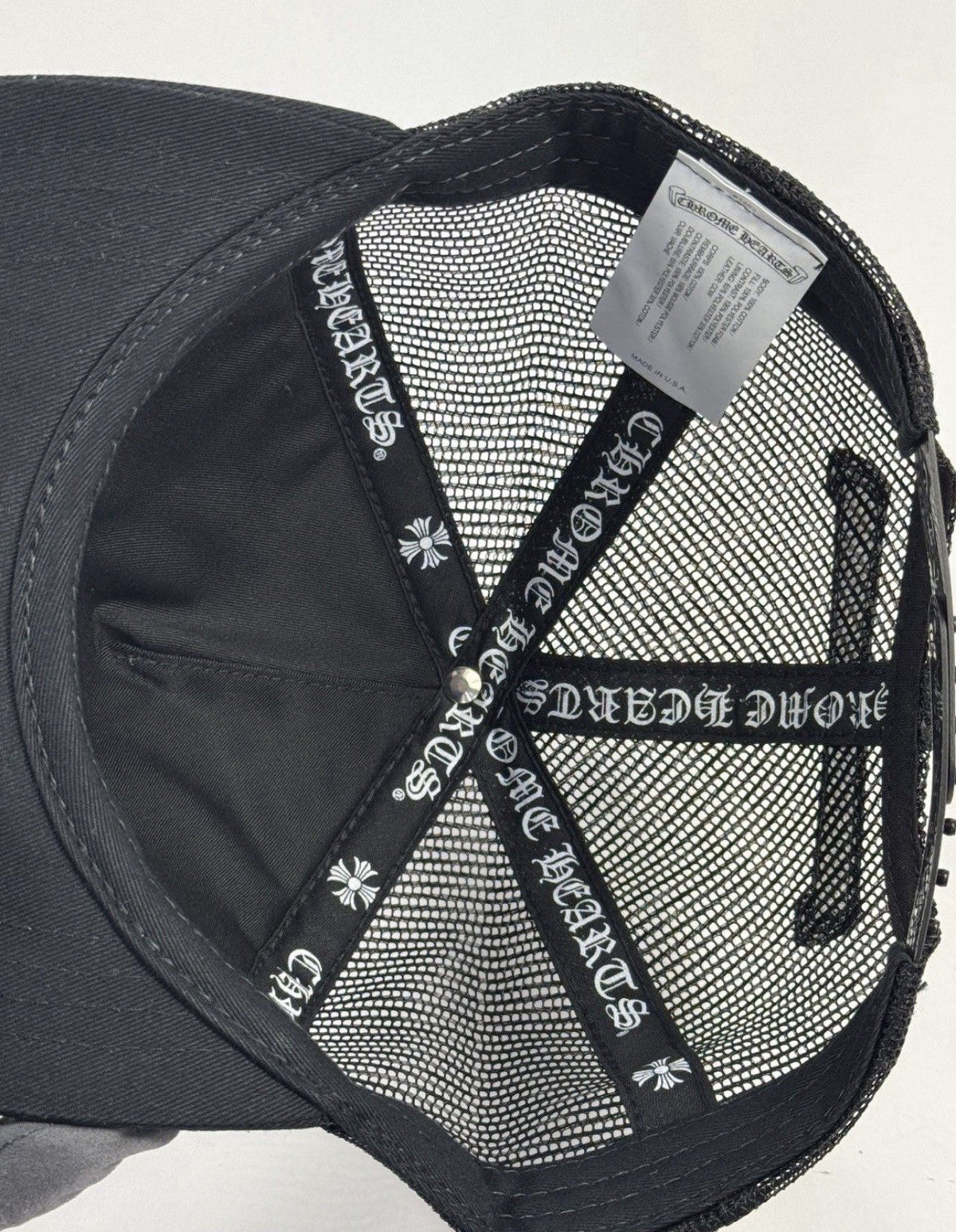 Chrome Hearts Leather Camo Cross Detailed Trucker Cap, photo 8