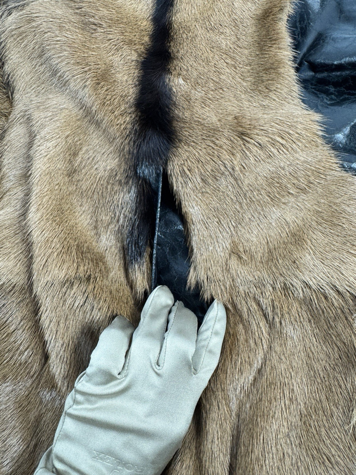 424 City Striped Goat Hair and Leather Bomber Jacket, photo 8
