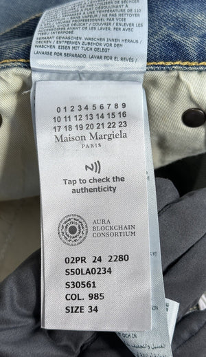 Maison Margiela Panelled Straight Leg Baggy Jeans، الصورة 9