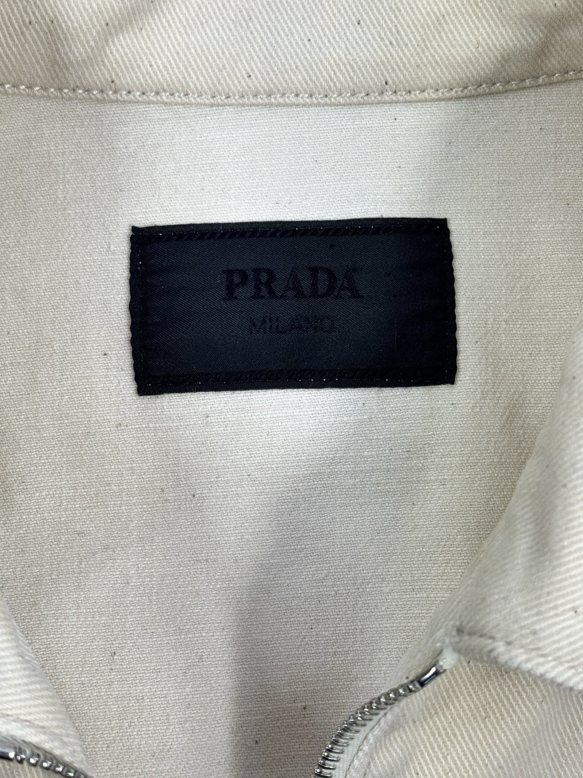 Prada Triangle Logo Oversized Denim Jacket, photo 5