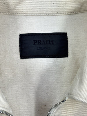 Prada Triangle Logo Oversized Denim Jacket, photo 5