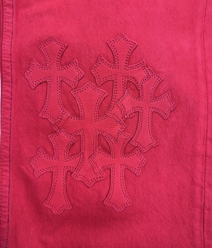 Chrome Hearts Leather Cross Patch Jeans, photo 8