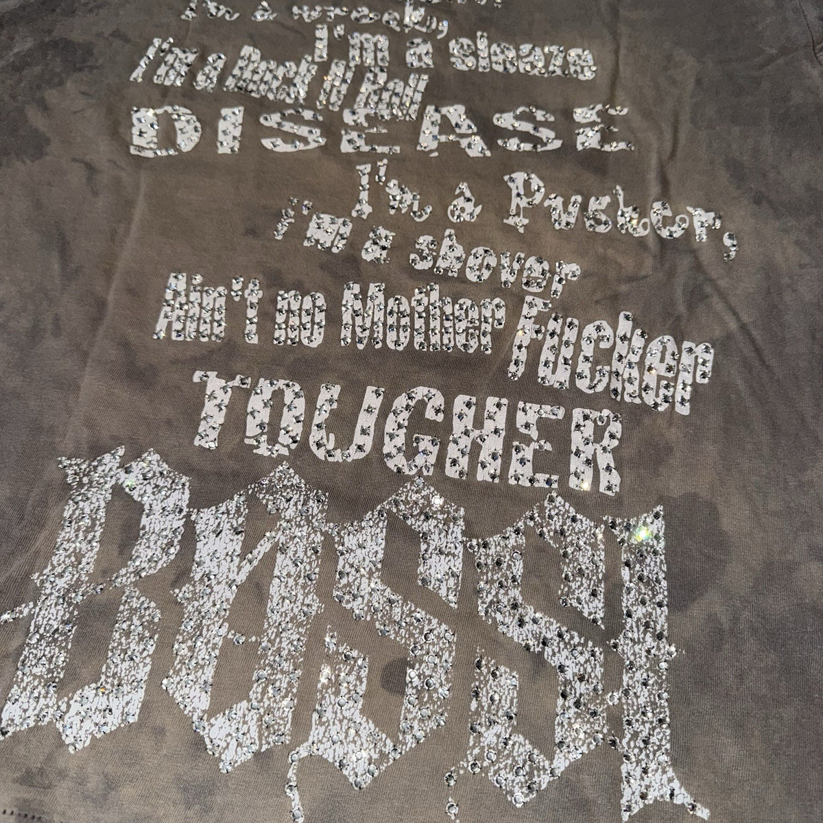 Bossi 1 of 1 Rhinestone Embellished Motley Crue Vintage T-Shirt, photo 4