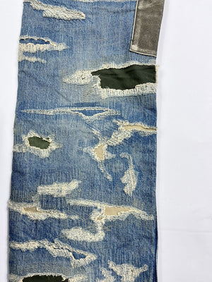 Givenchy by Matthew Williams Japanese Distressed Patch Straight-leg Jeans، الصورة 6