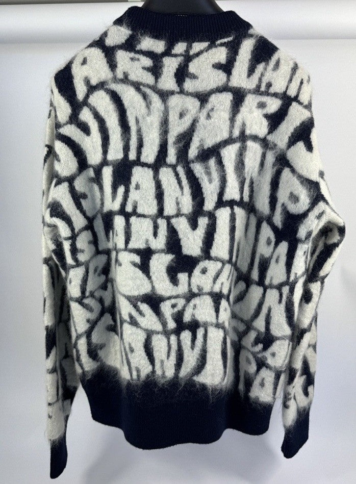 Lanvin Logo Print Crewneck Oversized Sweater, photo 3