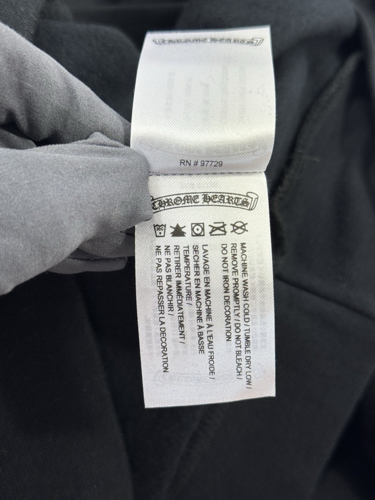Chrome Hearts Cannes Exclusive Black Logo Print Hoodie, photo 8