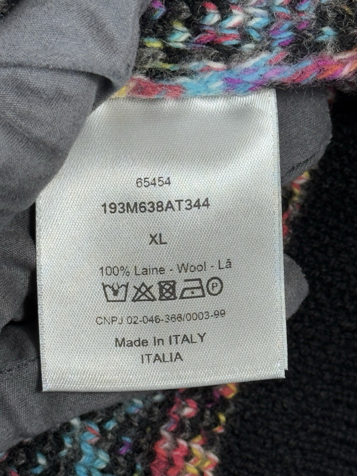 Dior Oblique Black Wool Jacquard Sweater, photo 7