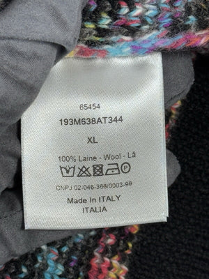 Dior Oblique Black Wool Jacquard Sweater، الصورة 7