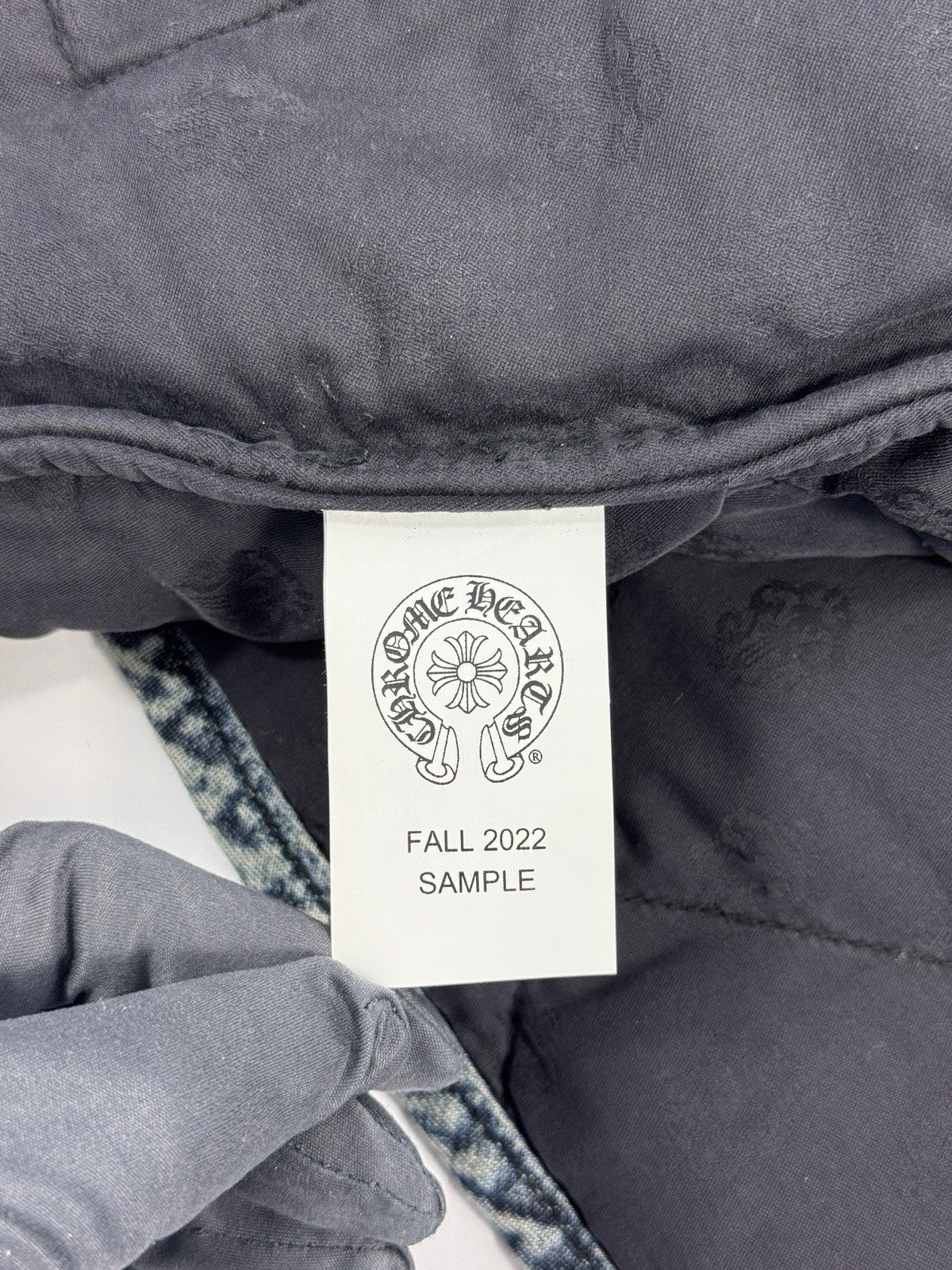 Chrome Hearts FW22 Garage Wash Denim Puffer Gilet with Silver Buttons, photo 10