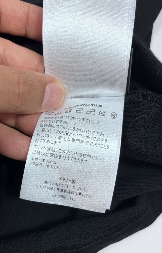 Moncler x Fragment Hiroshi Fujiwara Black Maglia T-Shirt, photo 16
