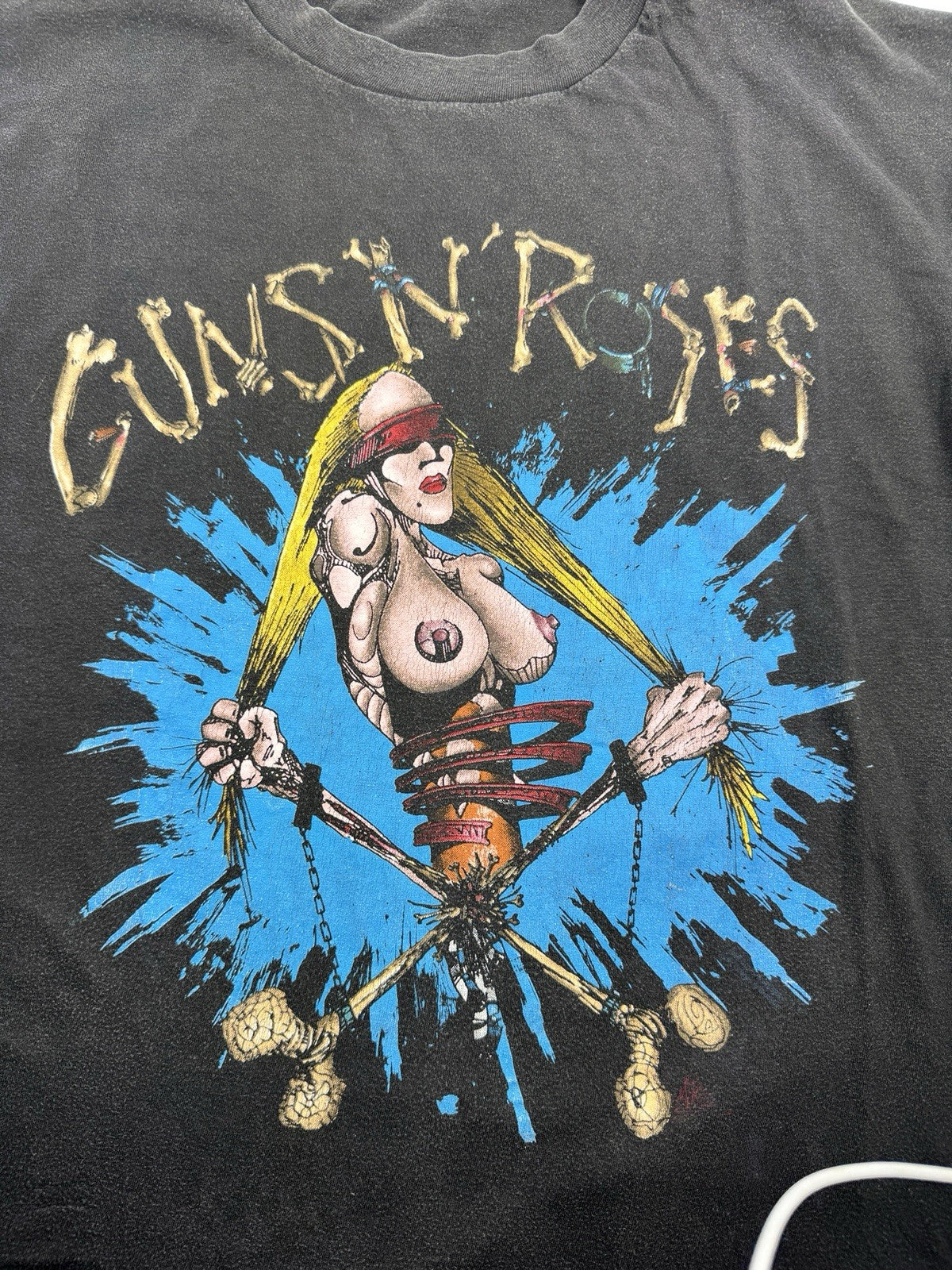 Guns N’ Roses Pretty Tied Up Nude Print 1992 Vintage T-Shirt, photo 5