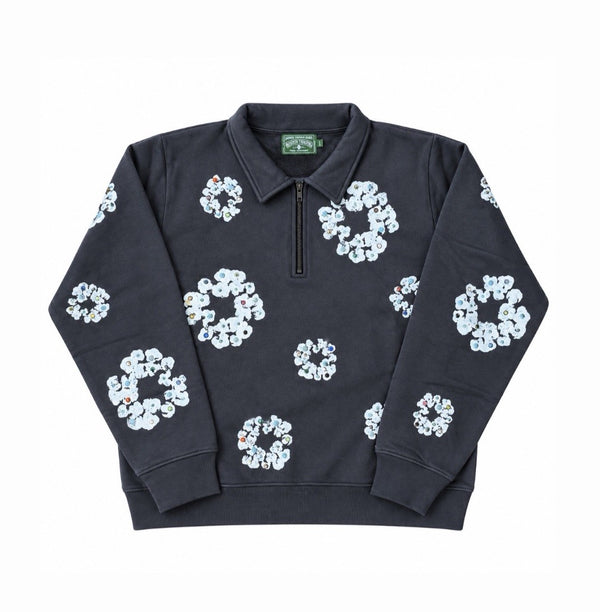 Denim Tears Logo Gemstones Half Zip Sweatshirt, photo 1