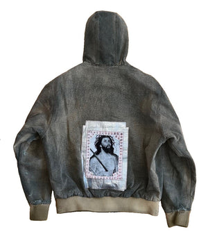 Enfants Riches Deprimes War Started Hooded Work Denim Jacket, photo 2