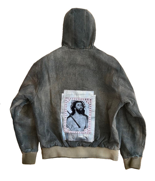 Enfants Riches Deprimes War Started Hooded Work Denim Jacket, photo 2
