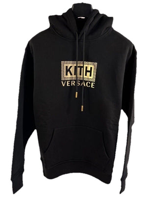 Versace x Kith Black Greek Key Logo Hoodie, photo 1