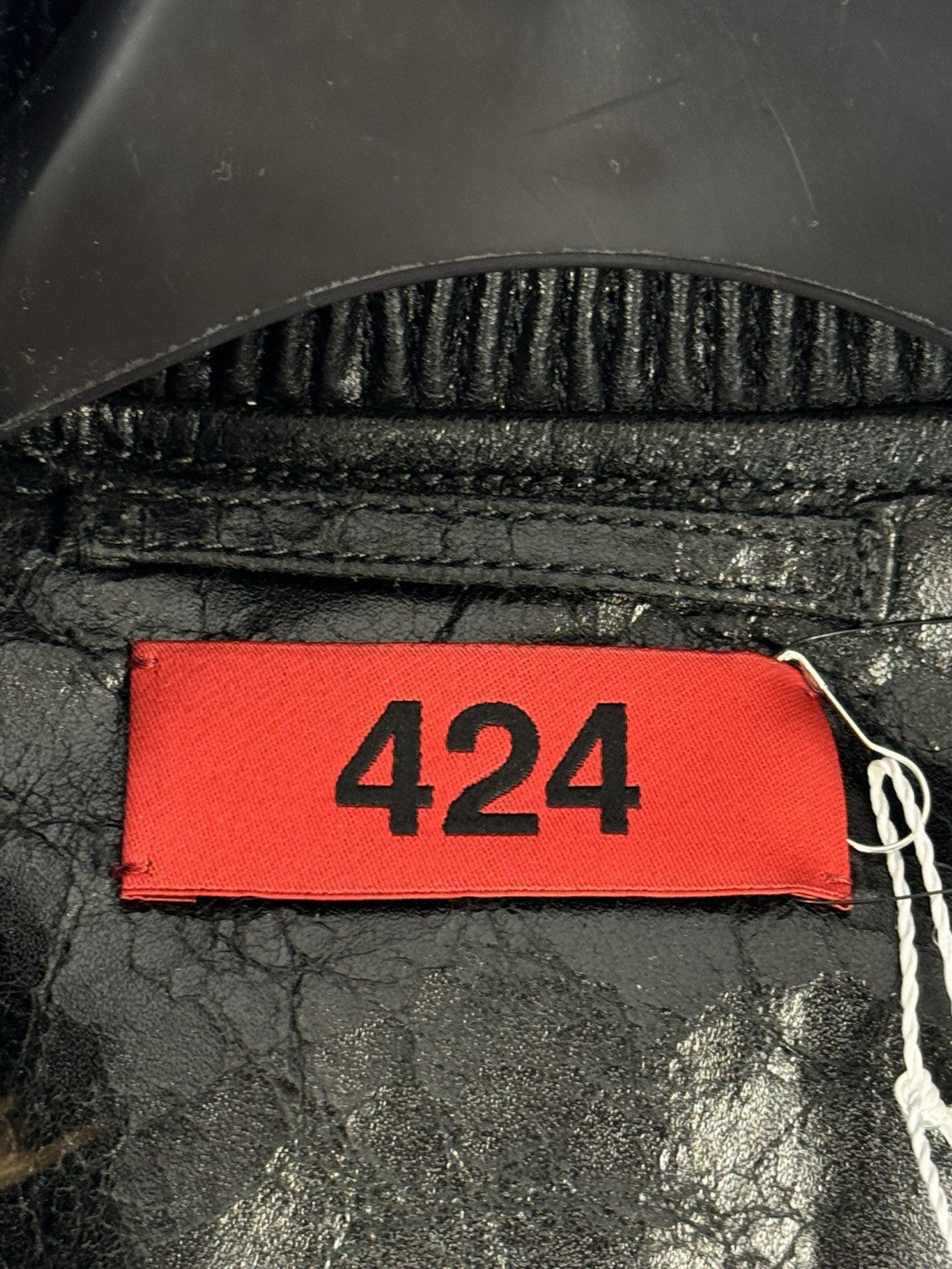 424 City Striped Goat Hair and Leather Bomber Jacket, photo 4