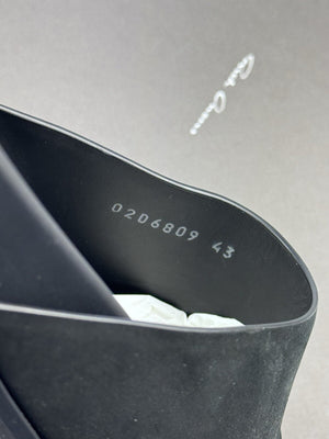Rick Owens Black Leather Slip on Mules، الصورة 7
