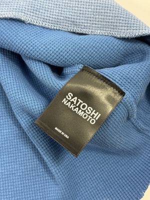 Satoshi Nakamoto Logo Printed Studded Fleece T-Shirt（写真9）