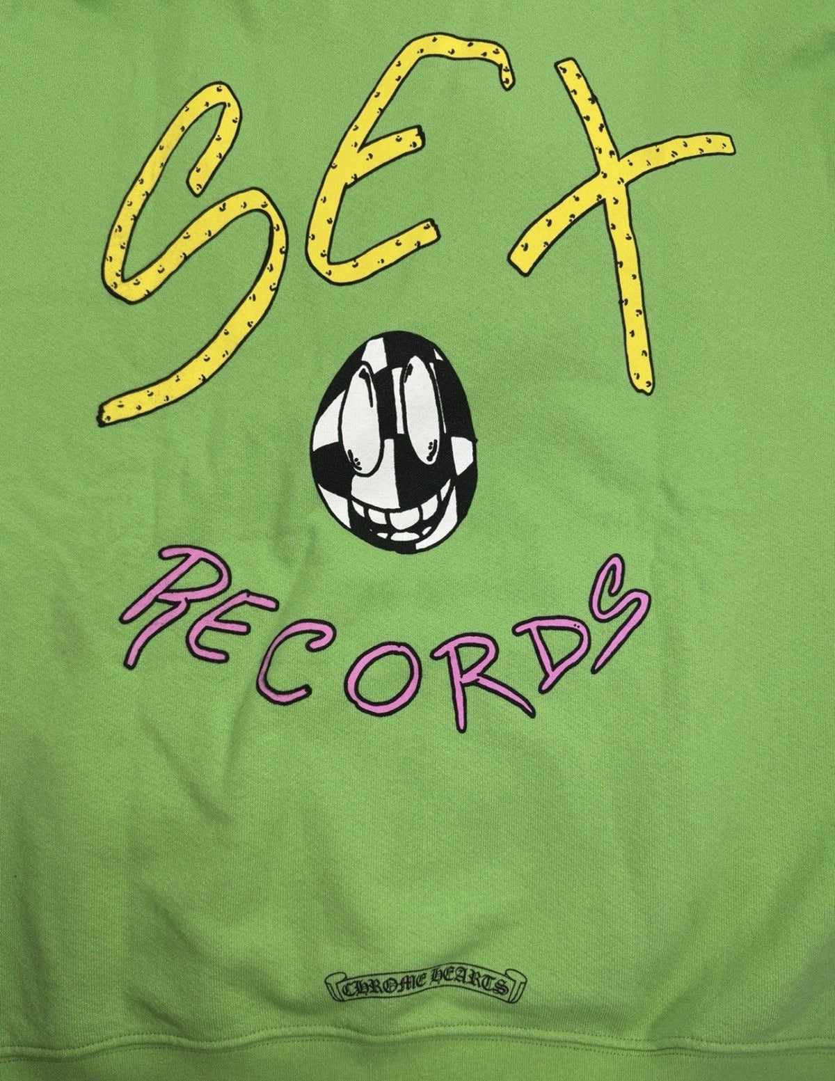 Chrome Hearts x Matty Boy Sex Records Lime Hoodie, photo 7