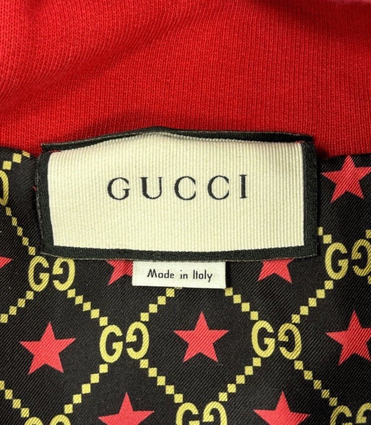 Gucci Band Patch Work Satin Stripe Zip Up Hoodie, photo 7