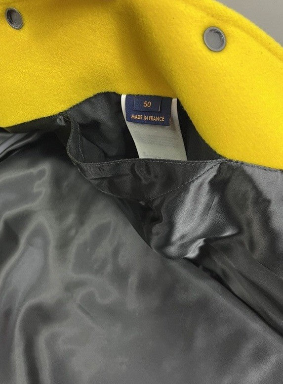 Louis Vuitton x Virgil Abloh Panter Leather Sleeves Varsity Jacket, photo 19