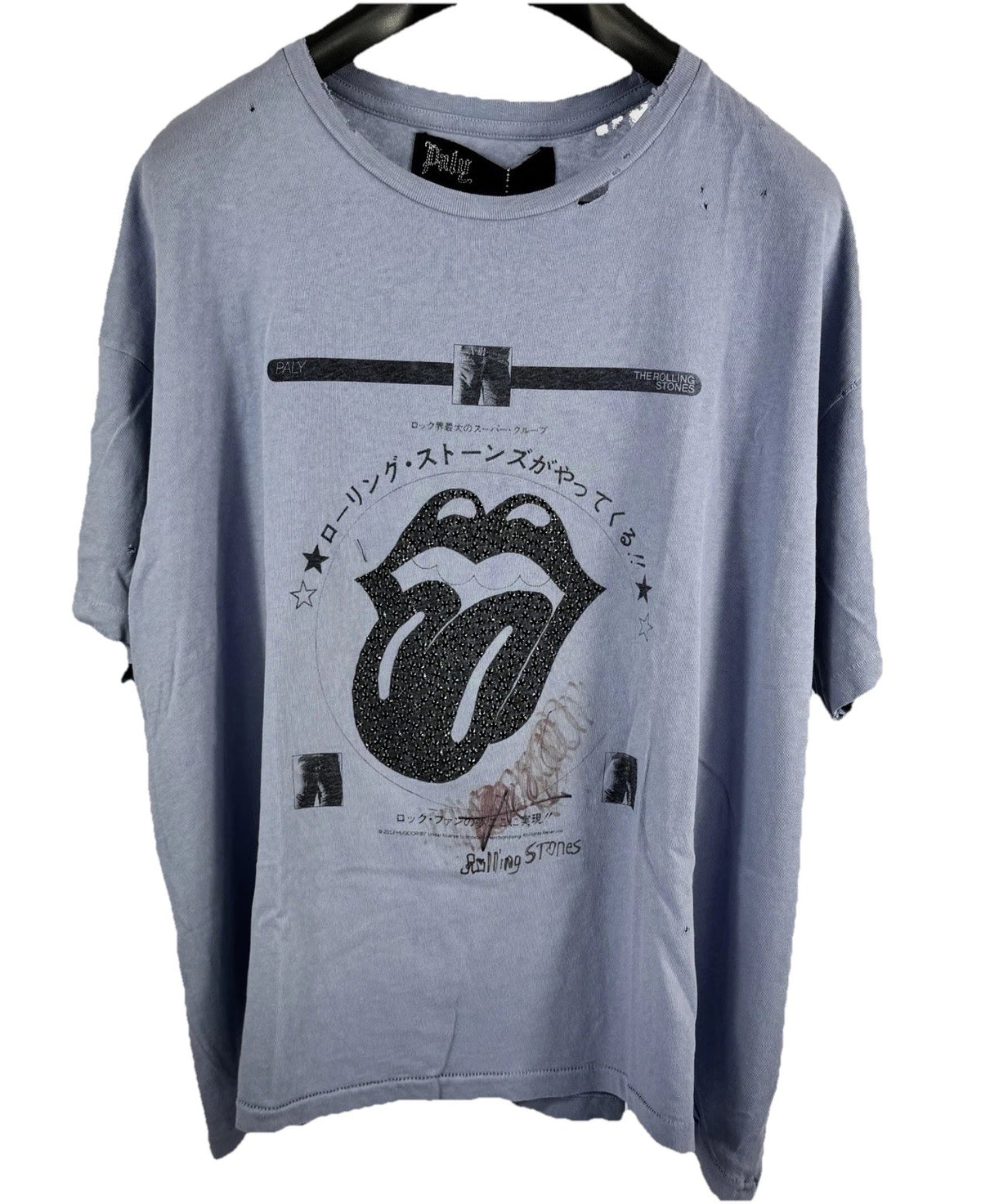 Paly Hollywood Rolling Stones Rhinestone Japan T-Shirt, photo 3