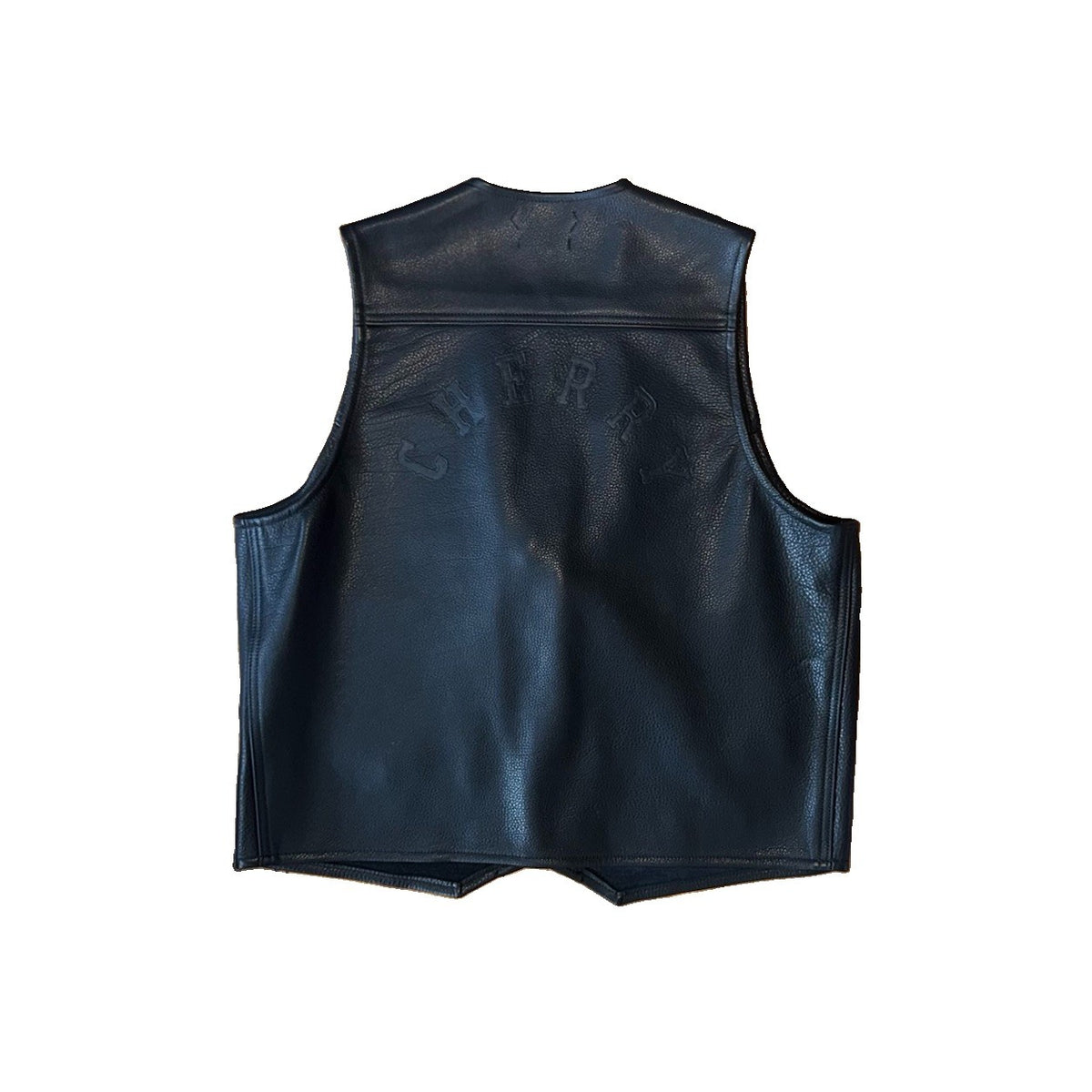 Cherry LA Genuine Leather Biker Vest, photo 2