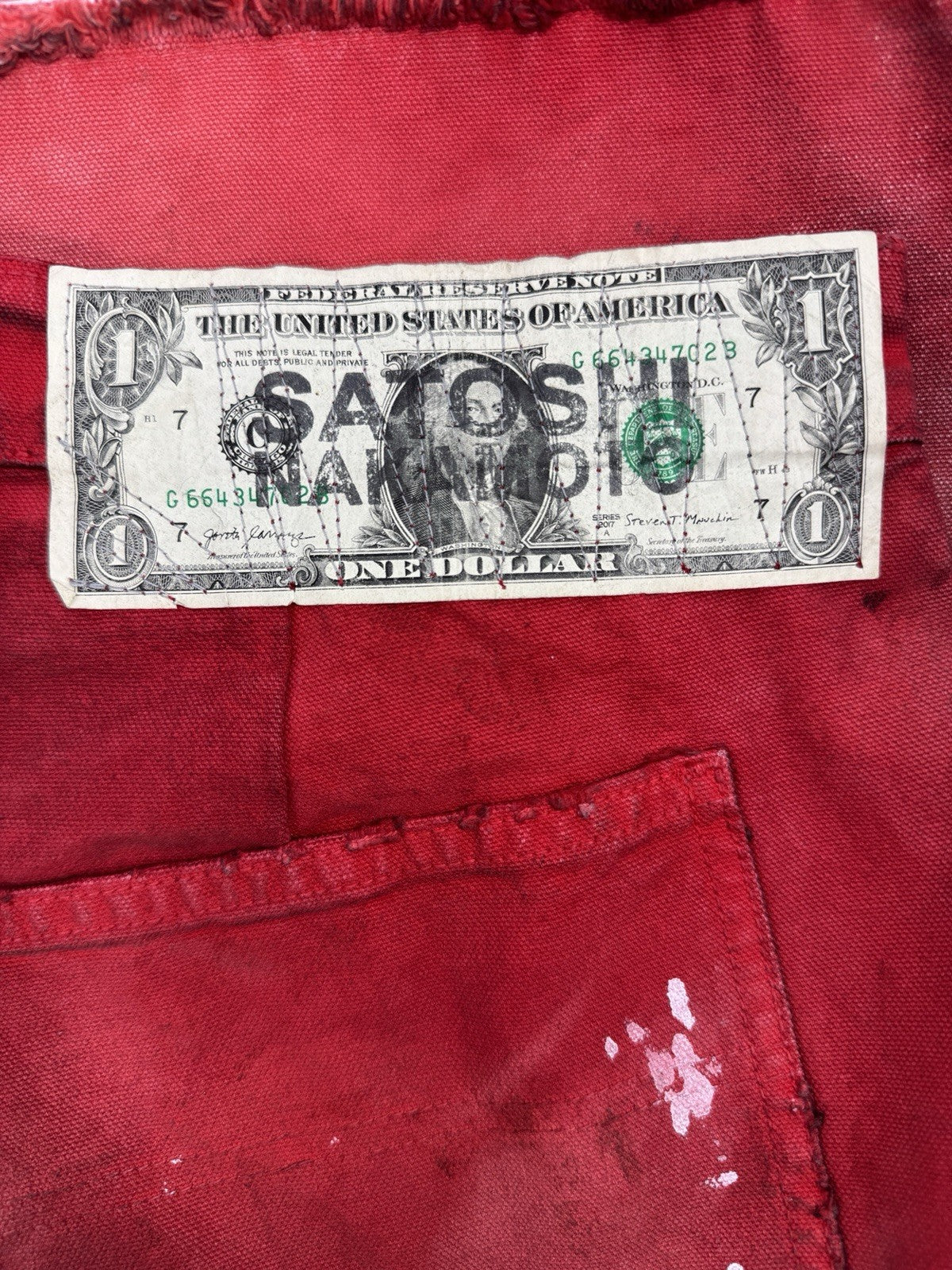 Satoshi Nakamoto Red Danny’s Carpenter Shorts, photo 5
