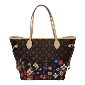 Louis Vuitton x Takashi Murakami Monogram Flower Print Neverfull MM Bag M13271（写真1）