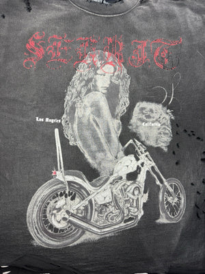 The Sekrit Saint Chopped Girl Distressed T-Shirt, photo 5