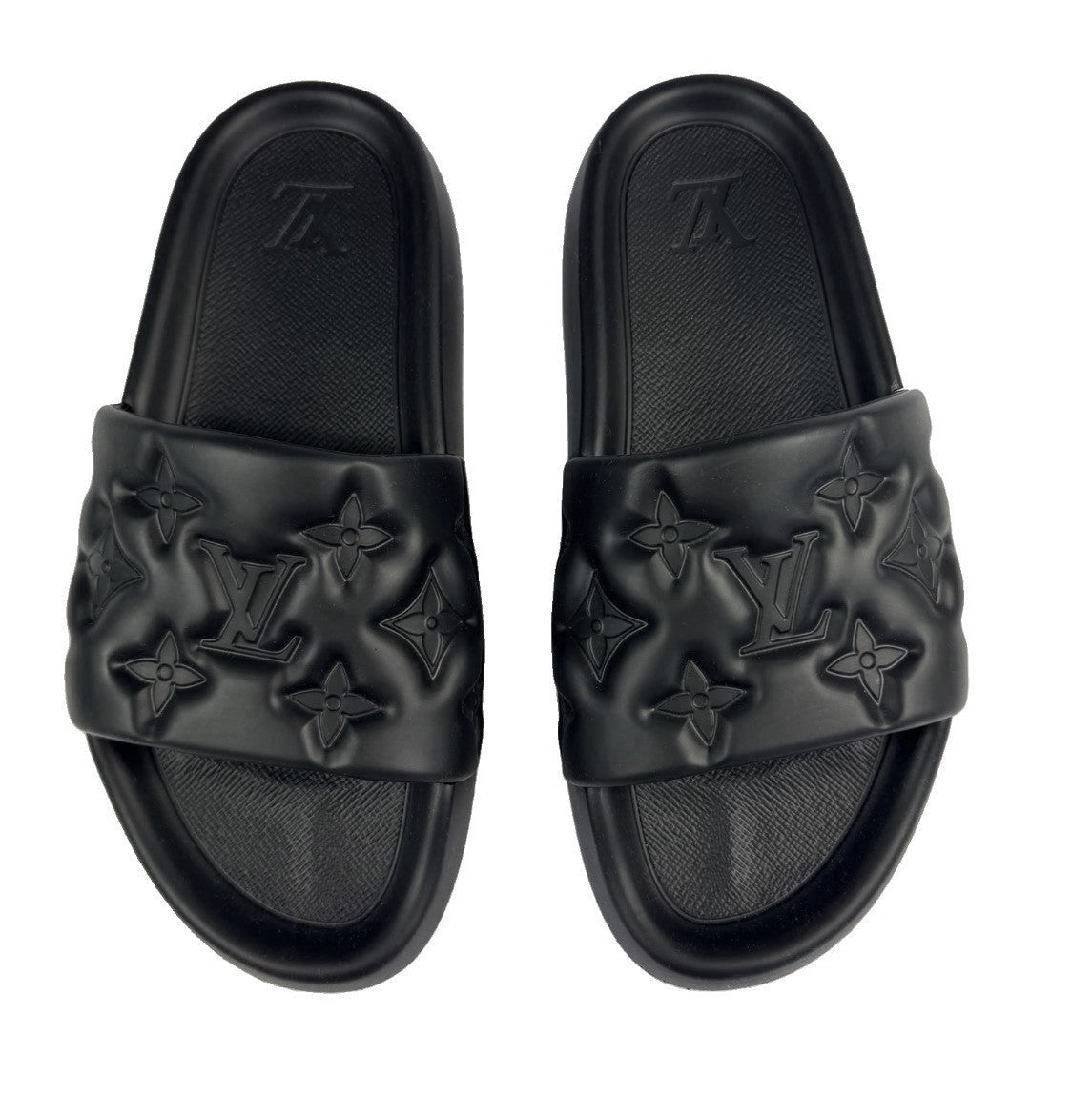 Louis Vuitton Black Waterfront Puffer Mule Slides, photo 1