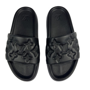 Louis Vuitton Black Waterfront Puffer Mule Slides, photo 1