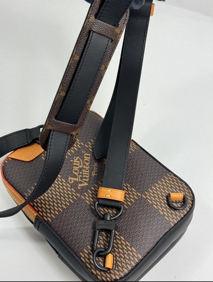 Louis Vuitton x Nigo Amazone Damier Ebene Brown Sling Bag, photo 8