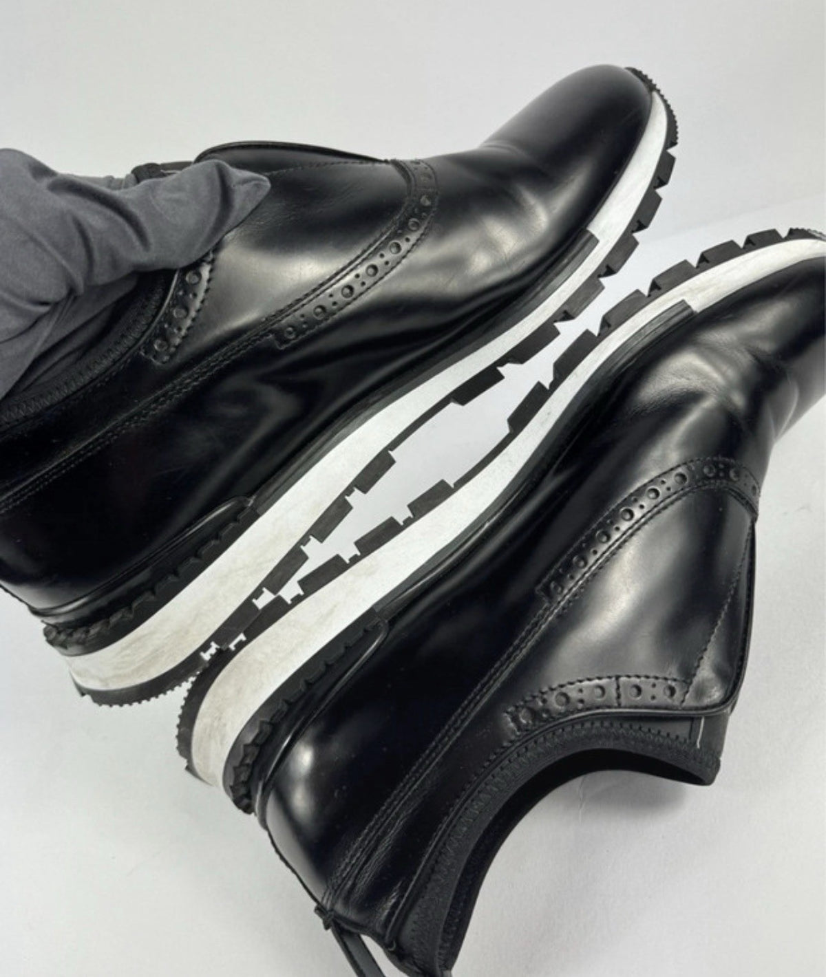 Berluti Black Fast Lane leather Trainers, photo 6