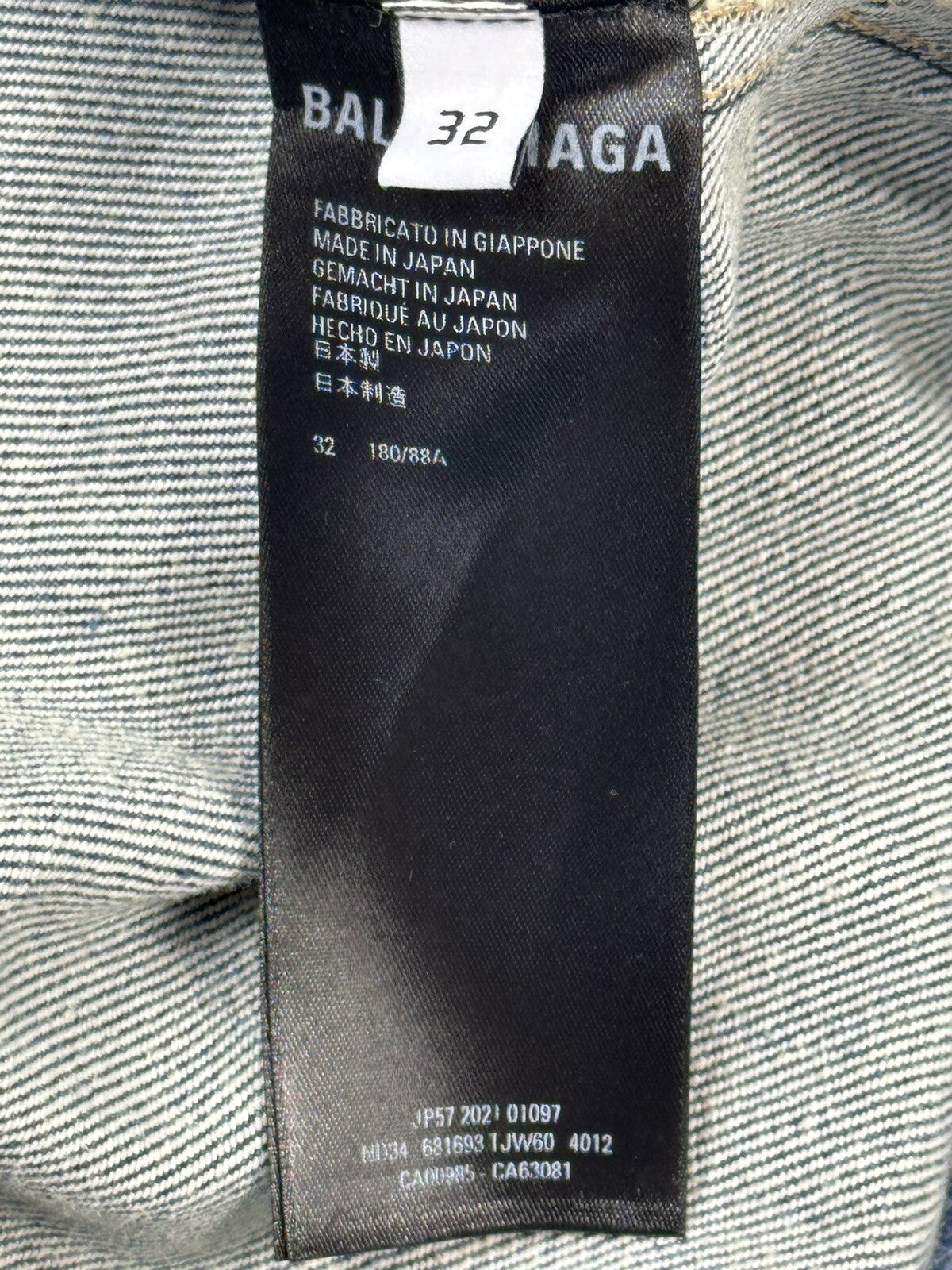 Balenciaga 2 in 1 Raver Japan Denim Jeans / Shorts, photo 14