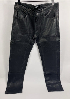 Enfants Riches Deprimes Soft Leather Slim Fit Panelled Trousers（写真3）