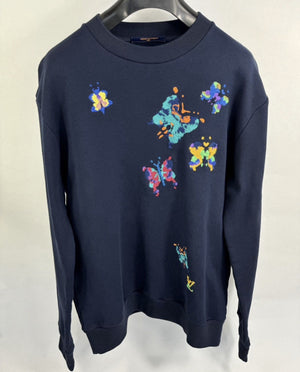 Louis Vuitton x Virgil Abloh FW22 Butterfly Embroidered Jumper، الصورة 3