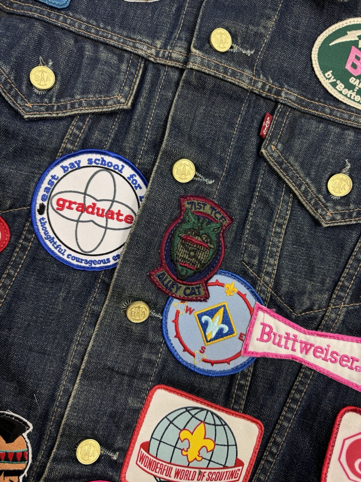 Better With Age Patch Work Denim Jacket, photo 5