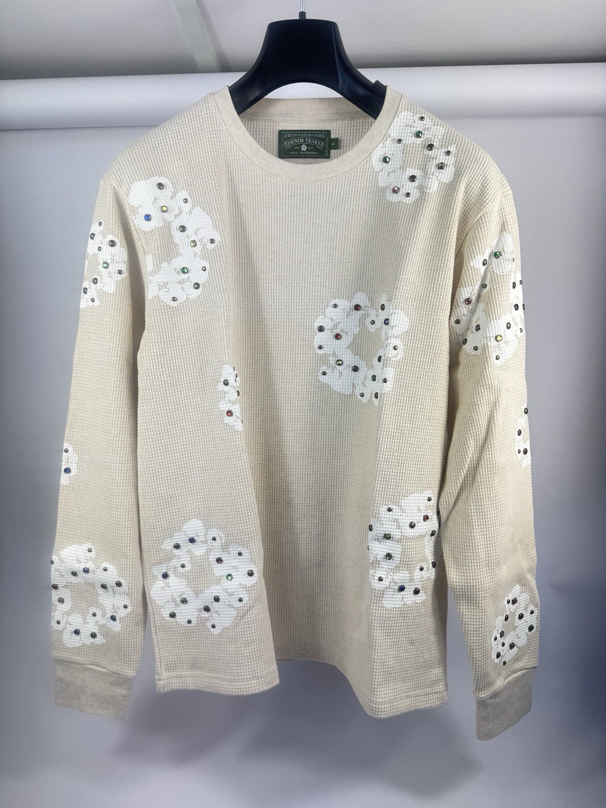 Denim Tears Crystal Detailed Logo T-Shirt, photo 3