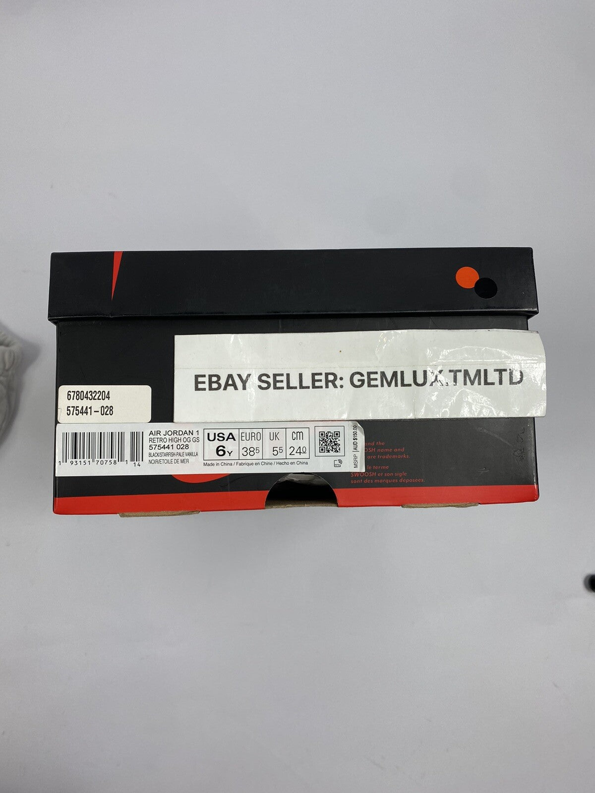 Nike Air Jordan 1 Retro High Black Orange Trainers, photo 10