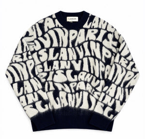 Lanvin Logo Print Crewneck Oversized Sweater, photo 1