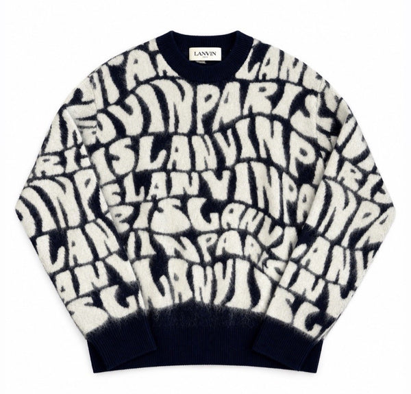 Lanvin Logo Print Crewneck Oversized Sweater, photo 1