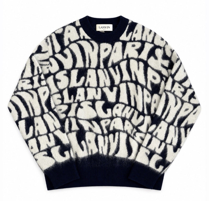 Lanvin Logo Print Crewneck Oversized Sweater, photo 1