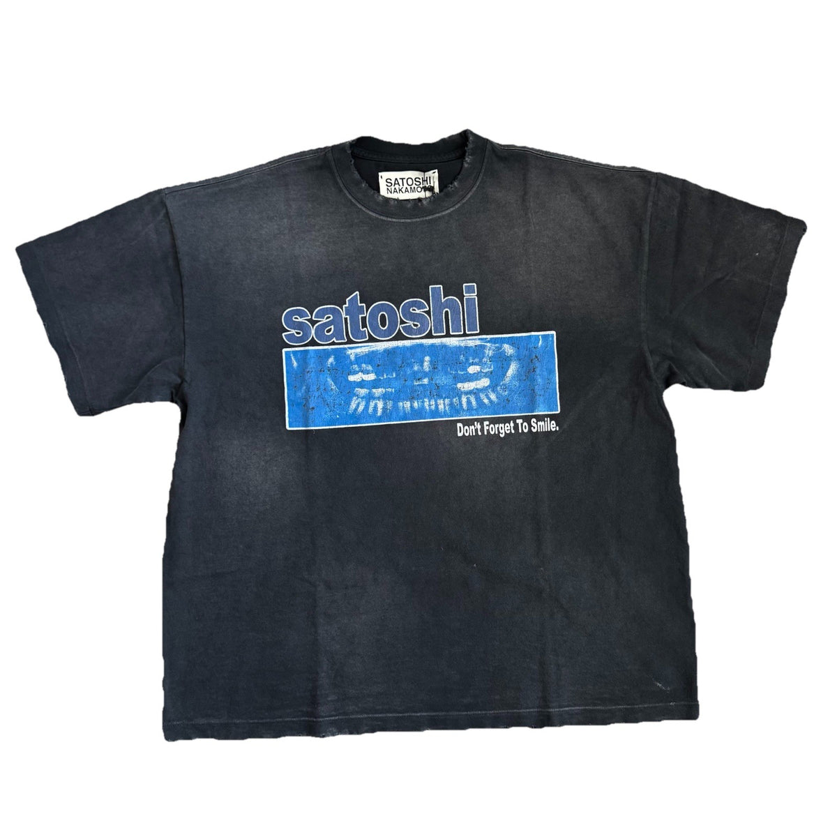 Satoshi Nakamoto Don’t Forget To Smile Oversized T-Shirt, photo 1