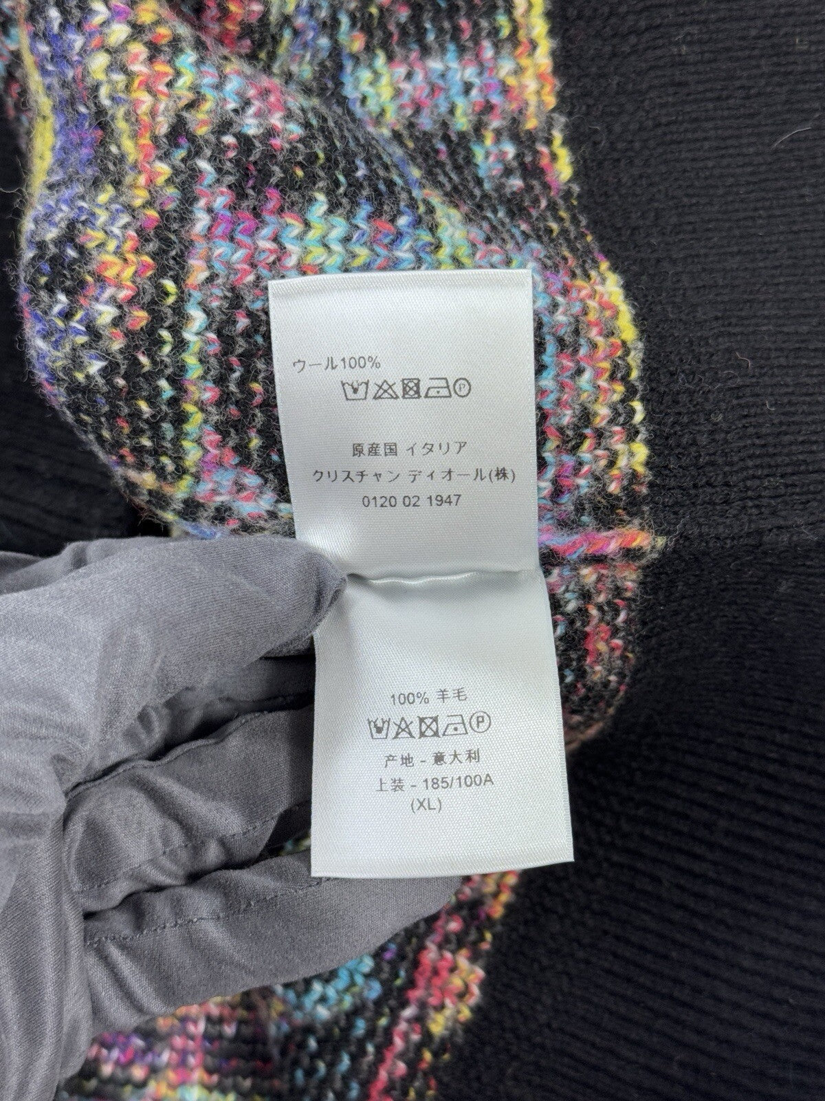 Dior Oblique Black Wool Jacquard Sweater, photo 8