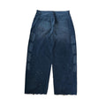Satoshi Nakamoto Washed Black Baggy Moto Jeans، الصورة 2